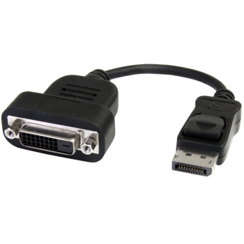 StarTech.com DP2DVIS adapter kablowy 0,2 m DisplayPort DVI-D Czarny