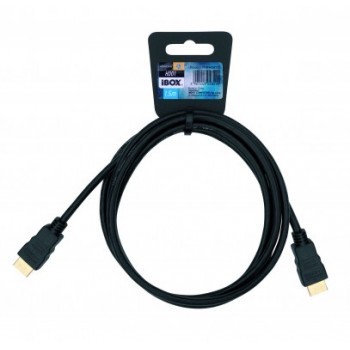 Kabel IBOX FULLHD HD01 1,5M 1.4V 13C+1 ITVFHD0115 (HDMI M - HDMI M, 1,5m, kolor czarny)