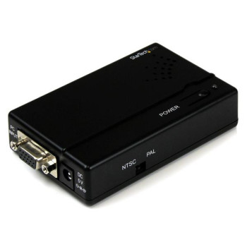 StarTech.com VGA2VID adapter kablowy 0,9144 m VGA S-Video RCA Czarny