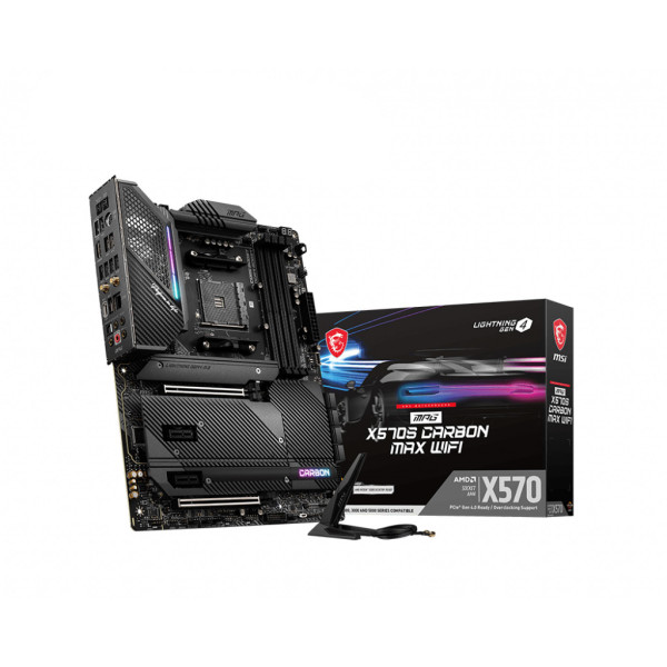 MSI MPG X570S CARBON MAX WIFI płyta główna AMD X570 Socket AM4 ATX MSI MPG X570S CARBON MAX WIFI płyta główna AMD X570 Socket AM4 ATX