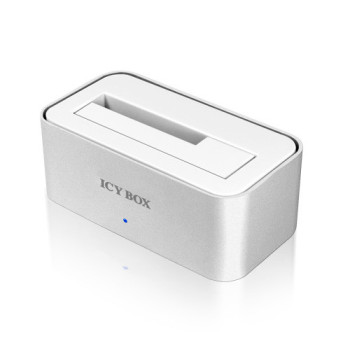 ICY BOX IB-111StU3-Wh USB 3.2 Gen 1 (3.1 Gen 1) Type-A Srebrny, Biały