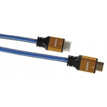 Kabel IBOX HD04 ULTRAHD 4K 1,5M V2.0 ITVFHD04 (HDMI M - HDMI M, 1,5m, kolor niebieski)