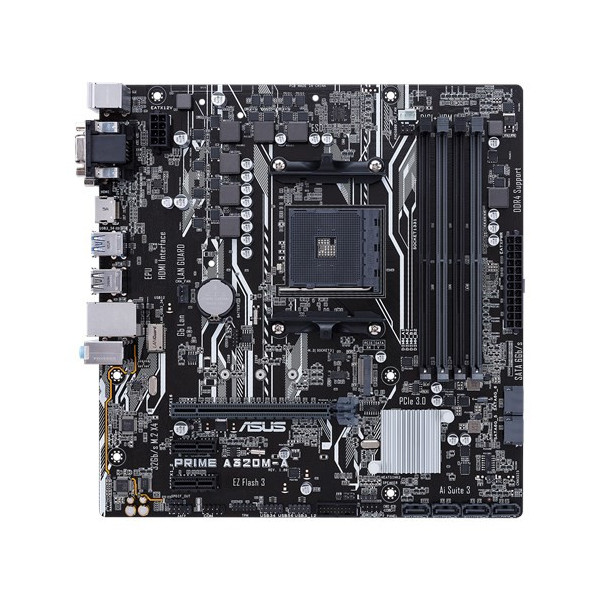 ASUS PRIME A320M-A AMD A320 Socket AM4 micro ATX ASUS PRIME A320M-A AMD A320 Socket AM4 micro ATX