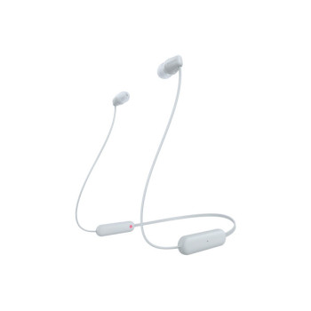 Sony WI-C100 Zestaw słuchawkowy Bezprzewodowy Douszny Połączenia muzyka Bluetooth Biały