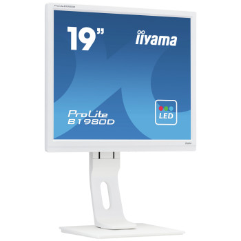 iiyama ProLite B1980D-W1 LED display 48,3 cm (19") 1280 x 1024 px SXGA Biały
