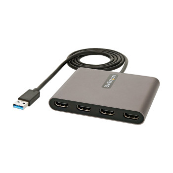 StarTech.com USB32HD4 zewnętrzna karta graficzna usb 1920 x 1080 px Szary
