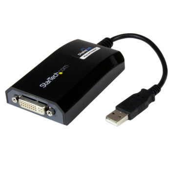 StarTech.com USB2DVIPRO2 zewnętrzna karta graficzna usb 1920 x 1200 px Czarny