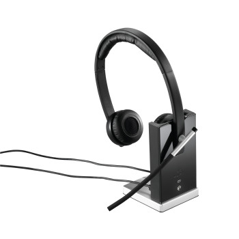 Logitech Wireless Headset Dual H820e Zestaw słuchawkowy Bezprzewodowy Opaska na głowę Biuro centrum telefoniczne Czarny