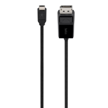 Belkin B2B103-06-BLK adapter kablowy 1,8 m USB Type-C DisplayPort Czarny