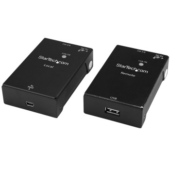 StarTech.com USB2001EXTV przedłużacz konsoli Nadajnik i odbiornik konsoli 480 Mbit s