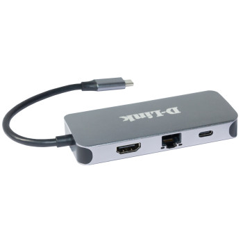 D-Link DUB-2335 stacja dokująca Przewodowa USB Type-C Szary