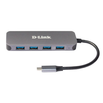 D-Link DUB-2340 huby i koncentratory USB Type-C 5000 Mbit s Szary