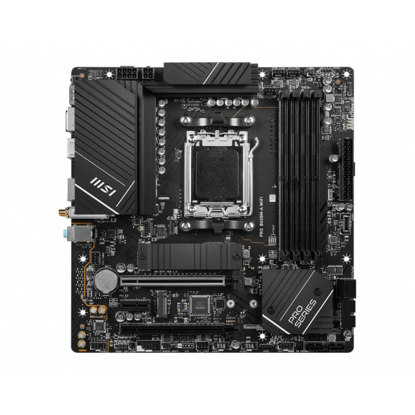 MSI PRO B650M-A WIFI AMD B650 Gniazdo AM5 micro ATX MSI PRO B650M-A WIFI AMD B650 Gniazdo AM5 micro ATX