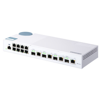 QNAP QSW-M408-4C łącza sieciowe Zarządzany L2 Gigabit Ethernet (10 100 1000) Biały