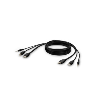 Belkin F1DN1CCBL kabel KVM Czarny 1,8 m