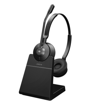 Jabra Engage 55 Zestaw słuchawkowy Bezprzewodowy Opaska na głowę Biuro centrum telefoniczne Czarny, Tytan