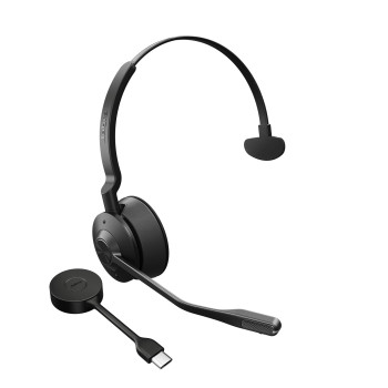 Jabra Engage 55 Zestaw słuchawkowy Bezprzewodowy Opaska na głowę Biuro centrum telefoniczne Bluetooth Podstawka do ładowania