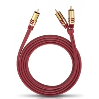Kabel Oehlbach NF Y Adapter Set cinch/2xcinch 3m (audio, red)