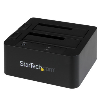 StarTech.com SDOCK2U33EB stacja dokująca do dysków twardych USB 3.2 Gen 1 (3.1 Gen 1) Type-B Czarny