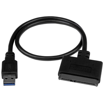 StarTech.com USB312SAT3CB zmieniacz płci   kabli USB 3.1 A SATA 7+15 pin Czarny