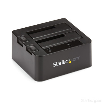 StarTech.com SDOCK2U313 stacja dokująca do dysków twardych USB 3.2 Gen 2 (3.1 Gen 2) Type micro-B Czarny