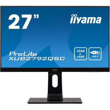 iiyama ProLite XUB2792QSC-B1 monitor komputerowy 68,6 cm (27") 2560 x 1440 px Wide Quad HD LED Czarny