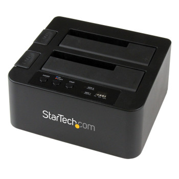 StarTech.com SDOCK2U33RE duplikator Duplikator HDD SSD 1 kopii Czarny