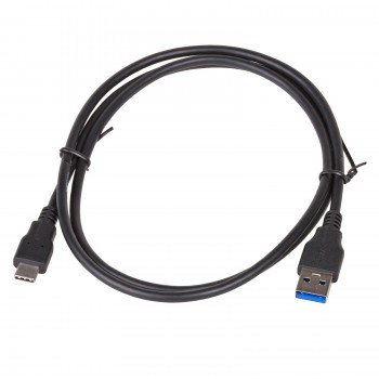 Kabel Akyga AK-USB-15 (USB 3.1 M - USB typu C M, 1m, kolor czarny)