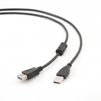 Kabel GEMBIRD CCF-USB2-AMAF-6 (USB 2.0 typu A F - USB 2.0 typu A M, 1,8m, kolor czarny)