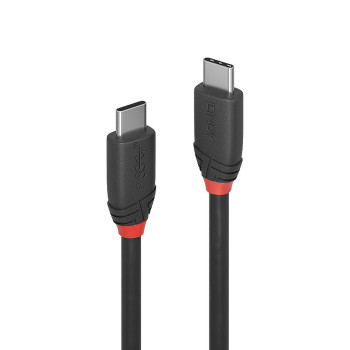 Lindy 36905 kabel USB 0,5 m USB 3.2 Gen 1 (3.1 Gen 1) USB C Czarny