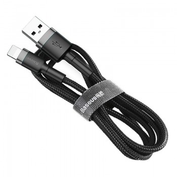 Kabel Baseus CALKLF-CG1 (Lightning M - USB 2.0 M, 2m, kolor szaro-czarny)