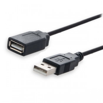 Kabel SAVIO cl-68 (USB 2.0 typu A M - USB 2.0 typu A F, 0,8m, kolor czarny)