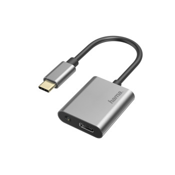 Hama 00200304 zmieniacz płci   kabli USB Type-C 3.5 mm USB Type-C Szary