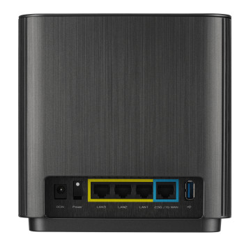 ASUS ZenWiFi AX (XT9) AX7800 2er Set Schwarz Tri-band (2.4 GHz 5 GHz 5 GHz) Wi-Fi 6 (802.11ax) Czarny 4 Wewnętrzne