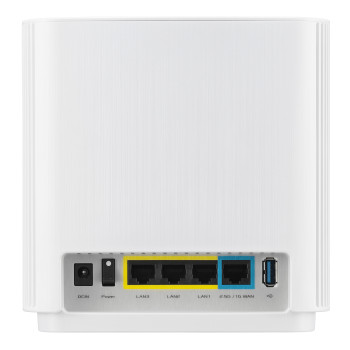 ASUS ZenWiFi AX (XT9) AX7800 2er Set Weiß Tri-band (2.4 GHz 5 GHz 5 GHz) Wi-Fi 6 (802.11ax) Biały 4 Wewnętrzne