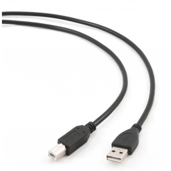 Kabel GEMBIRD CCP-USB2-AMBM-10 (USB 2.0 typu A M - USB 2.0 typu B M, 3m, kolor czarny)