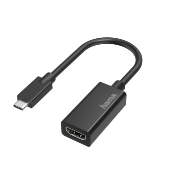 Hama 00200315 adapter kablowy USB Type-C HDMI Czarny