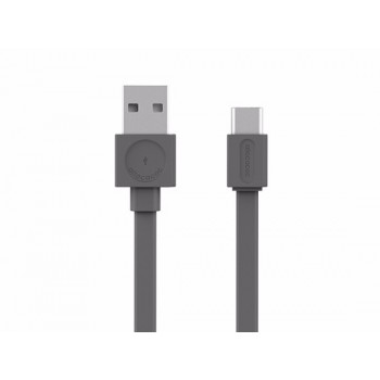 Kabel allocacoc USBcable Usb-C Flat 10453GY/USBCBC (USB 2.0 typu A - Lightning , kolor szary)