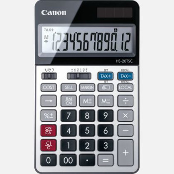 Canon HS-20TSC kalkulator Komputer stacjonarny Kalkulator finansowy Czarny, Srebrny