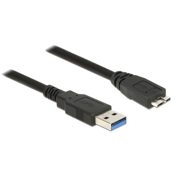 Kabel DELOCK 85071 (USB 3.0 M - Micro USB typu B M, 0,50m, kolor czarny)