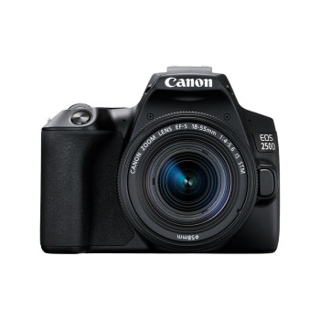 Canon EOS 250D + EF-S 18-55mm f 4-5.6 IS STM Zestaw do lustrzanki 24,1 MP CMOS 6000 x 4000 px Czarny