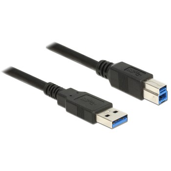 Kabel DELOCK 85068 (USB 3.0 M - USB 3.0 Typu B M, 2m, kolor czarny)