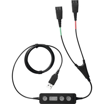 Jabra Link 265 kabel audio USB2.0 2x QD Czarny