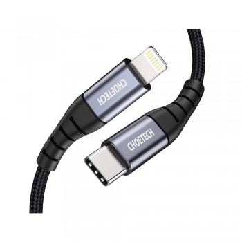 CHOETECH KABEL USB C-LIGHTNING 1.2M NYLON IP0039 BLACK