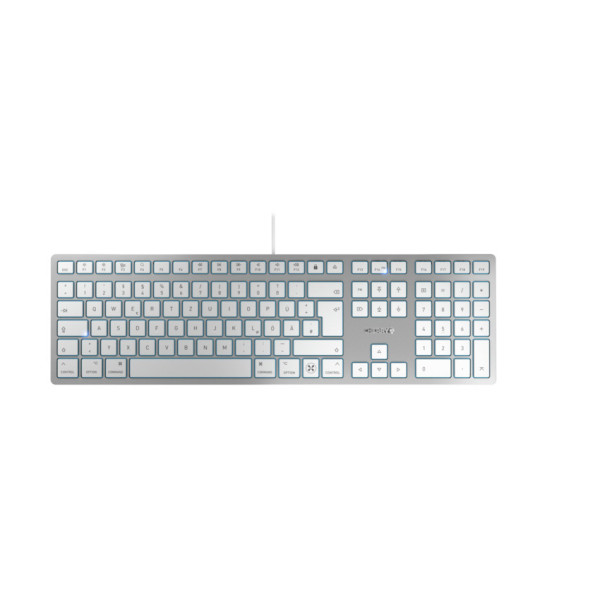 CHERRY KC 6000C FOR MAC klawiatura USB QWERTZ Niemiecki Srebrny CHERRY KC 6000C FOR MAC klawiatura USB QWERTZ Niemiecki Srebrny