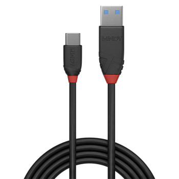 Lindy 36917 kabel USB 1,5 m USB 3.2 Gen 1 (3.1 Gen 1) USB A USB C Czarny