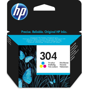 HP Oryginalny trójkolorowy wkład atramentowy 304