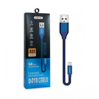 NAFUMI KABEL USB TYP-C PŁASKI 6A NIEBIESKI 6000MAH QUICK CHARGER QC 3.0 30CM NFM-A32 BLUE