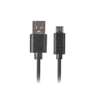 Kabel Lanberg CA-USBM-20CU-0018-BK (USB 2.0 - Micro USB typu B , 1,8m, kolor czarny)