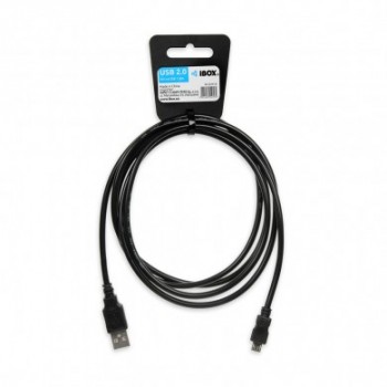 Kabel IBOX USB 2.0 A/B MICRO 1,8M IKU2M18 (USB 2.0 typu A - USB 2.0 typu A , 1,8m, kolor czarny)